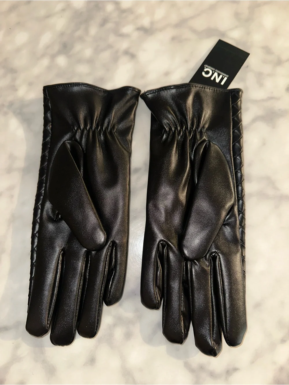 INC international concepts Woven Stitch Gloves size Large